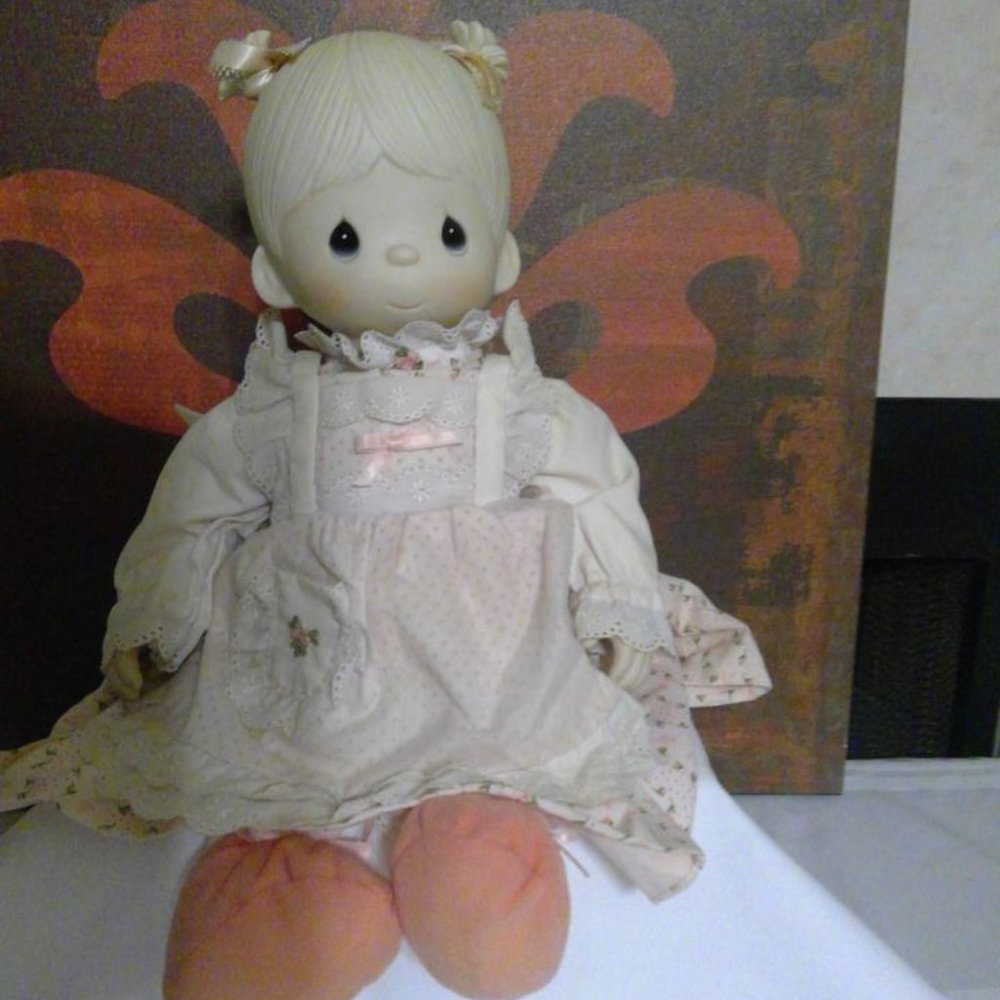 Vintage Precious Moments Porcelain Debbie Doll - 1981 - 17" Tall